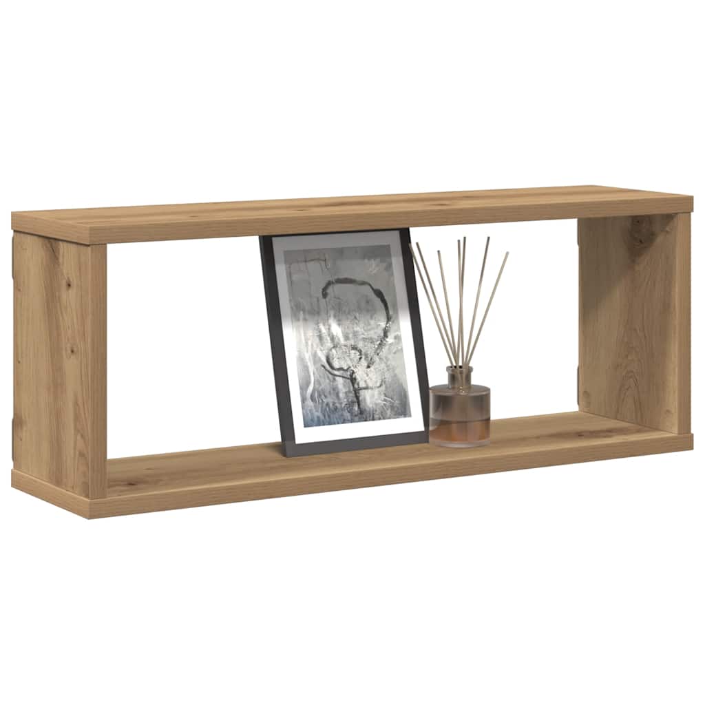 Étagères cube murales 4 pcs chêne artisanal 60x15x23 cm - XIOS