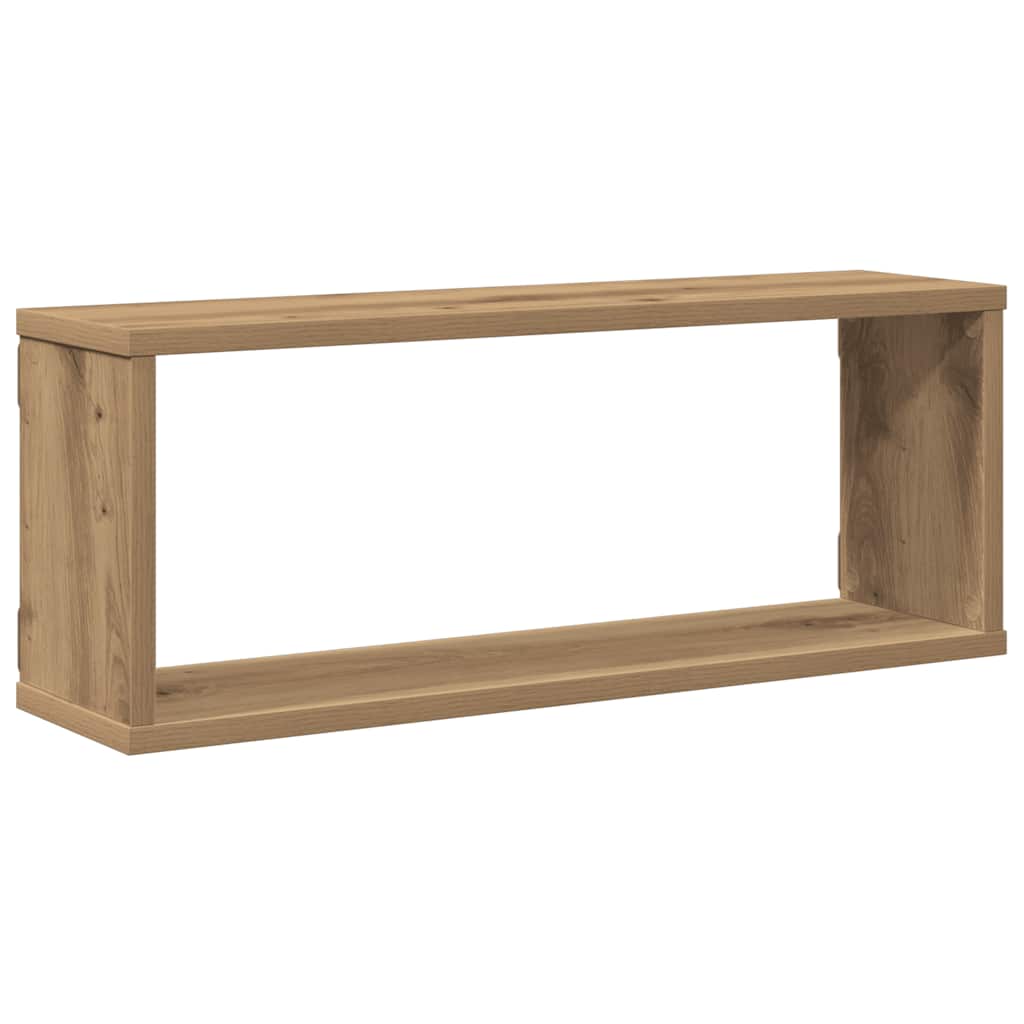 Étagères cube murales 4 pcs chêne artisanal 60x15x23 cm - XIOS