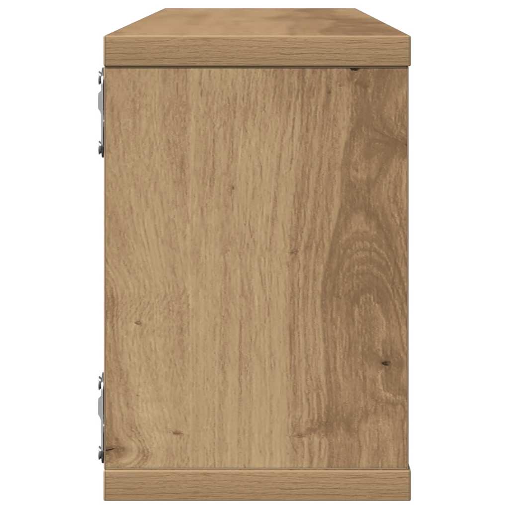 Étagères cube murales 4 pcs chêne artisanal 60x15x23 cm - XIOS