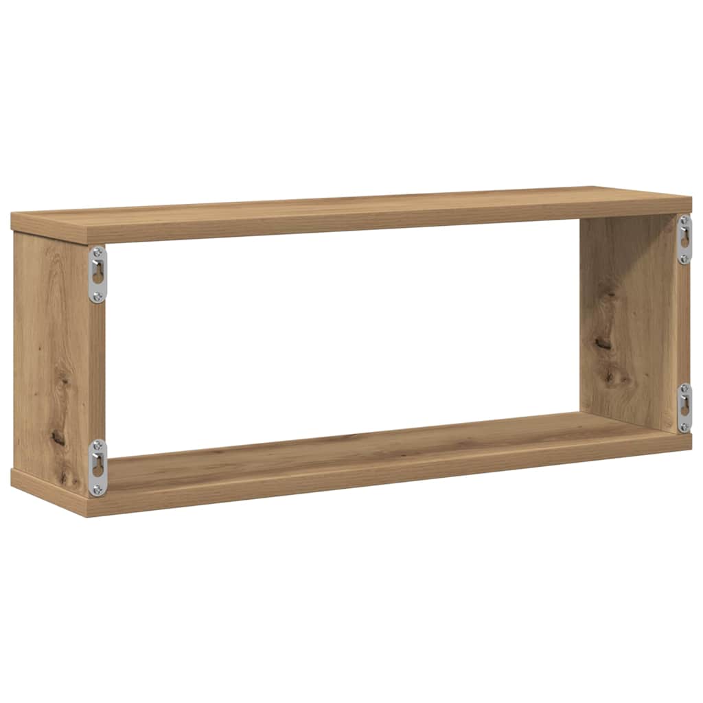 Étagères cube murales 4 pcs chêne artisanal 60x15x23 cm - XIOS