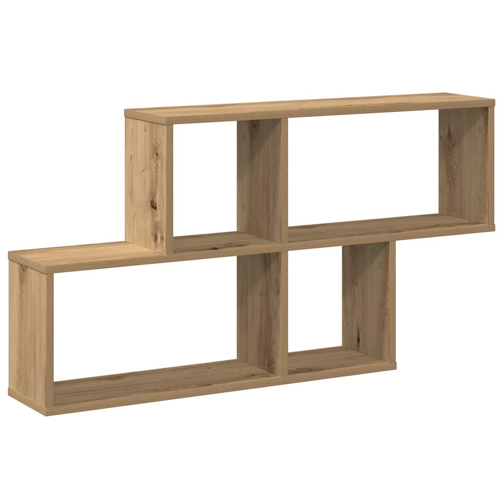 Étagère murale chêne artisanal 100x18x53 cm bois d'ingénierie - XIOS