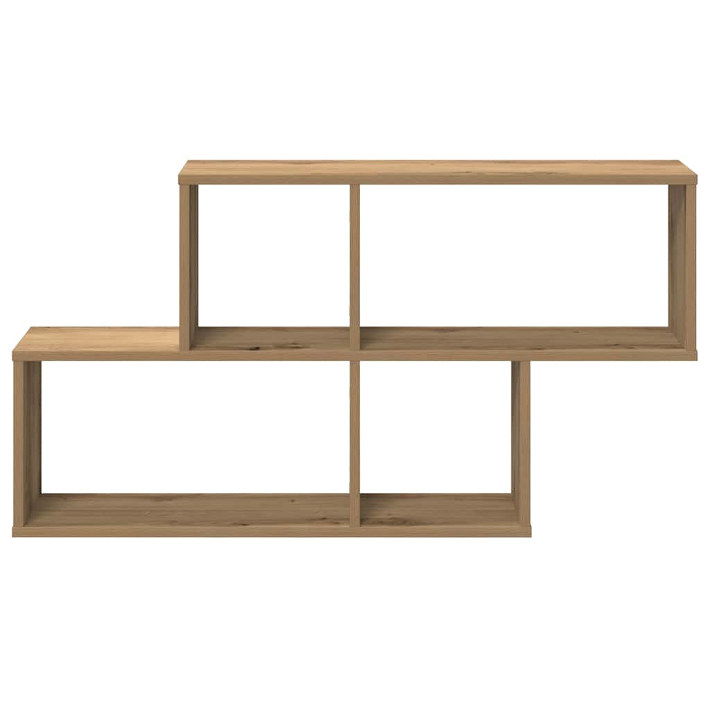 Étagère murale chêne artisanal 100x18x53 cm bois d'ingénierie - XIOS