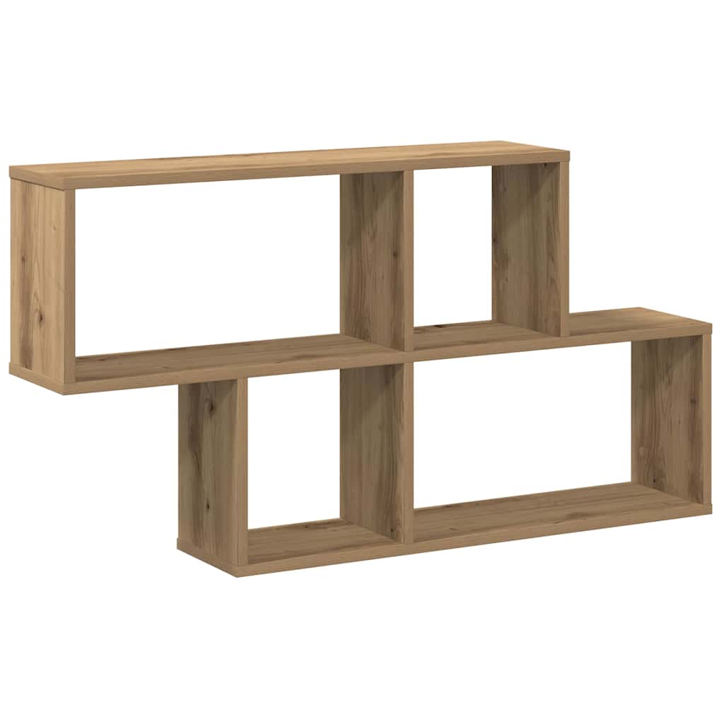 Étagère murale chêne artisanal 100x18x53 cm bois d'ingénierie - XIOS