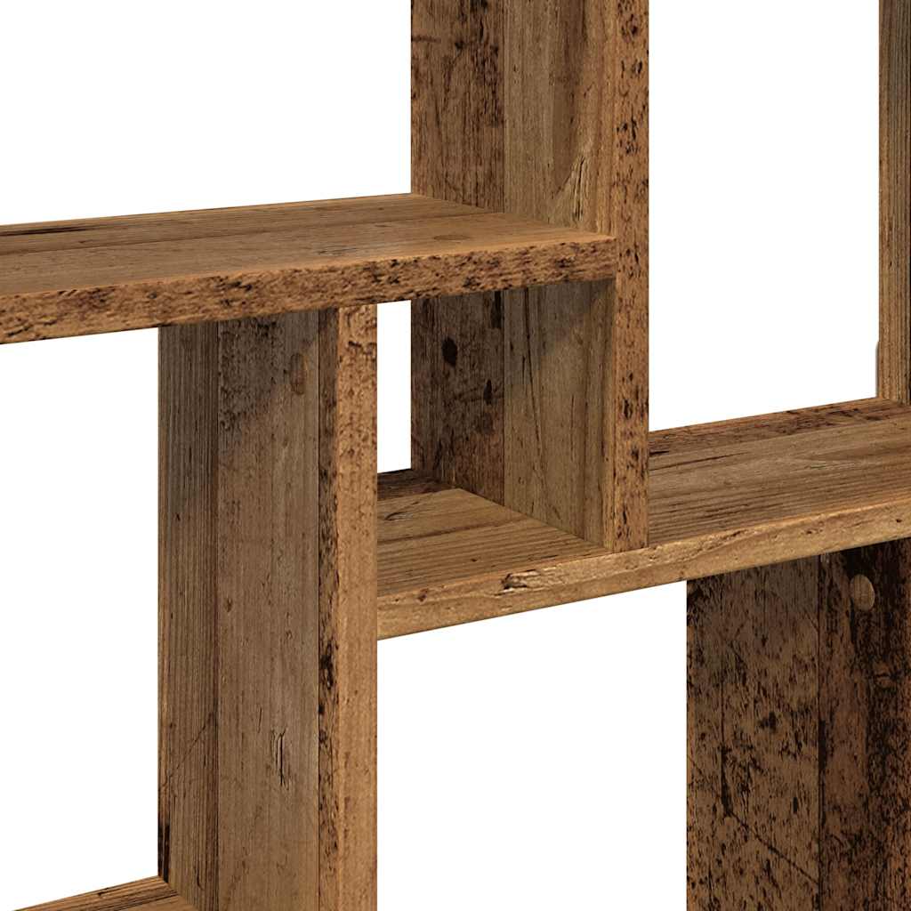 Étagère murale sous forme de cube vieux bois 78x15x93 cm - XIOS