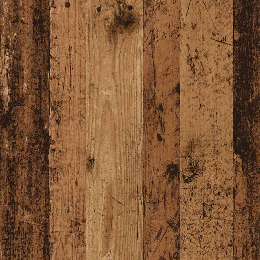 Étagère murale sous forme de cube vieux bois 78x15x93 cm - XIOS