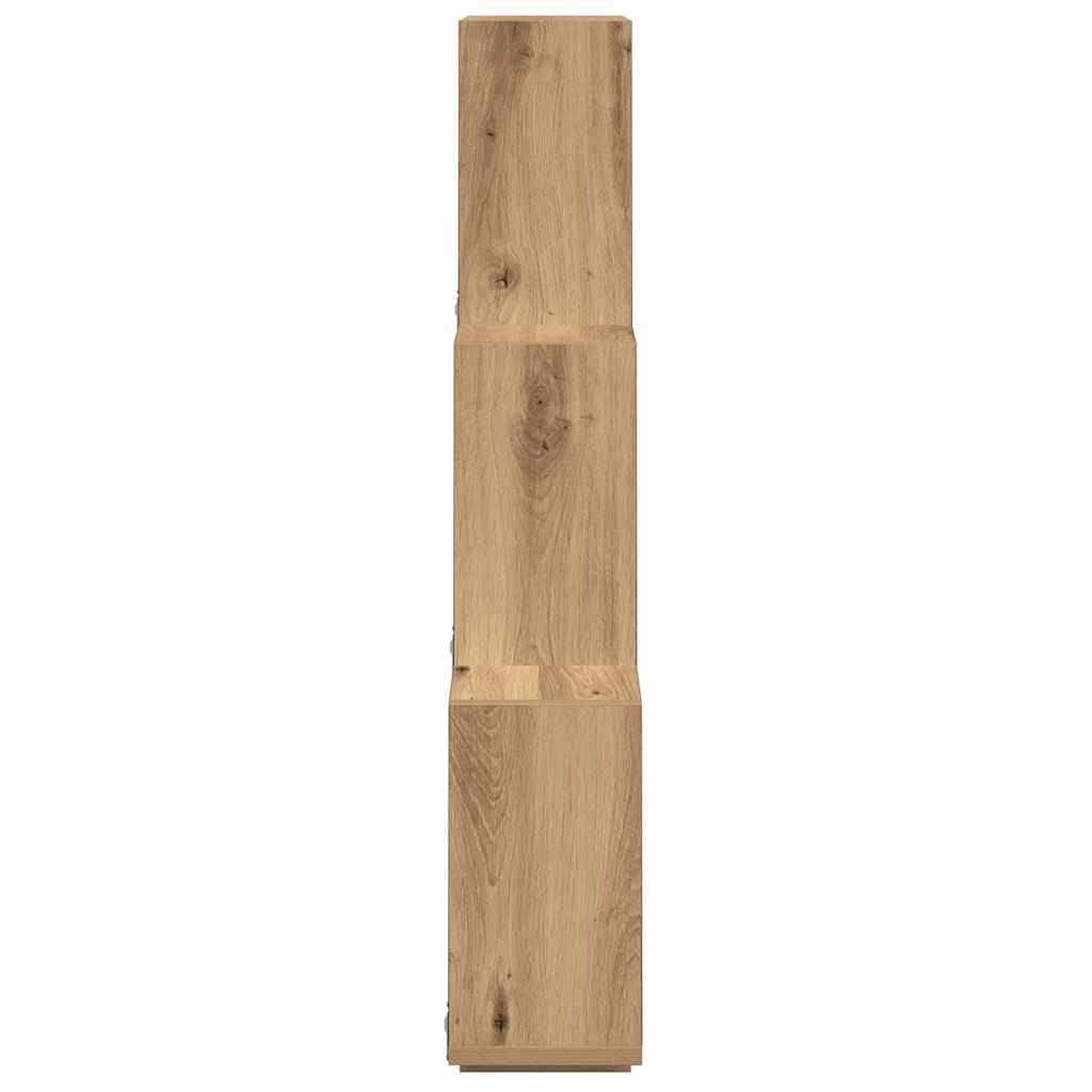 Étagère murale sous forme de cube chêne artisanal 78x15x93 cm - XIOS