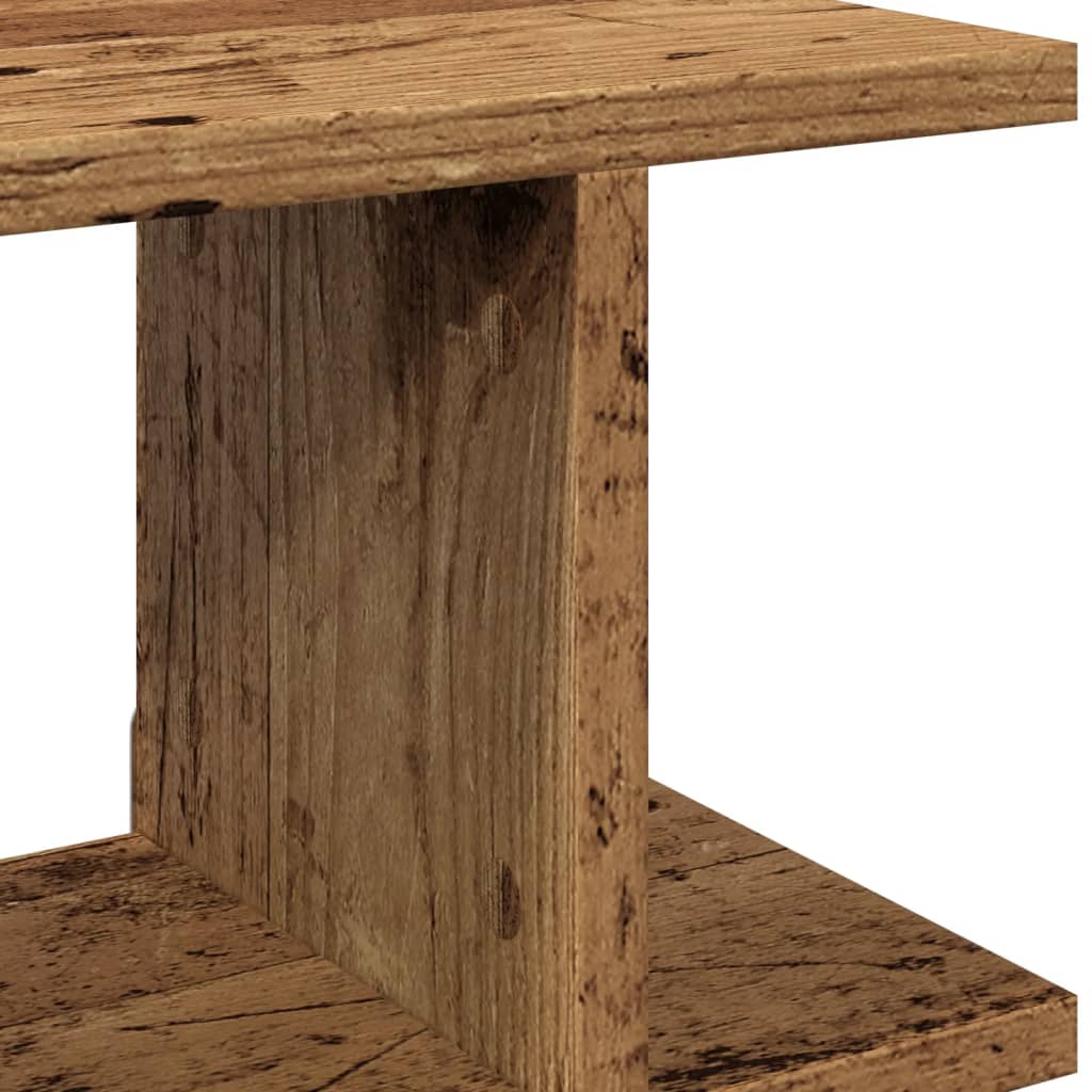 Étagères murales 2 pcs vieux bois 75x18x20 cm bois d'ingénierie - XIOS