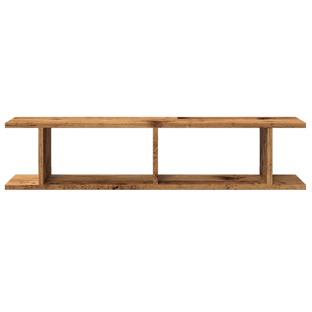 Étagères murales 2 pcs vieux bois 90x18x20 cm bois d'ingénierie - XIOS