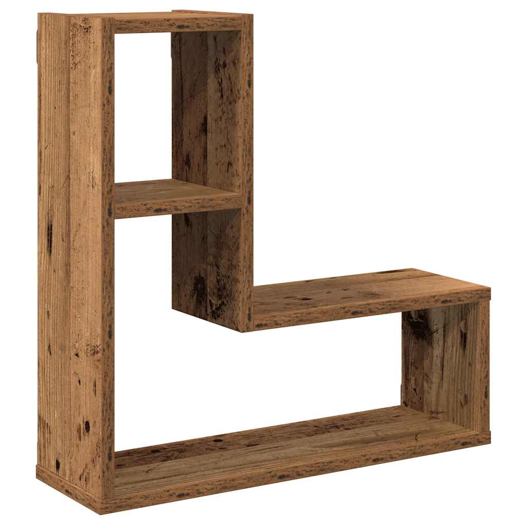 Étagères cube murales 2 pcs vieux bois 50x15x50 cm - XIOS