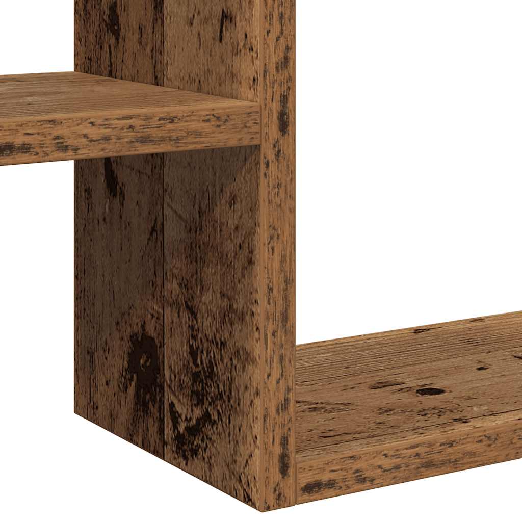 Étagères cube murales 2 pcs vieux bois 50x15x50 cm - XIOS