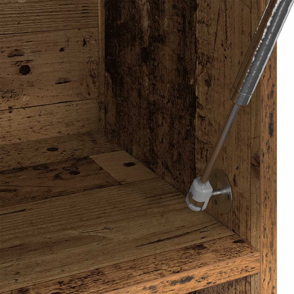 Garde-robe vieux bois 100x32,5x35 cm bois d'ingénierie - XIOS