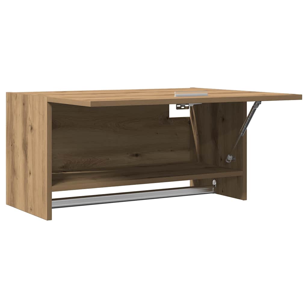 Armoire en chêne artisanal 70x32,5x35 cm bois d'ingénierie - XIOS