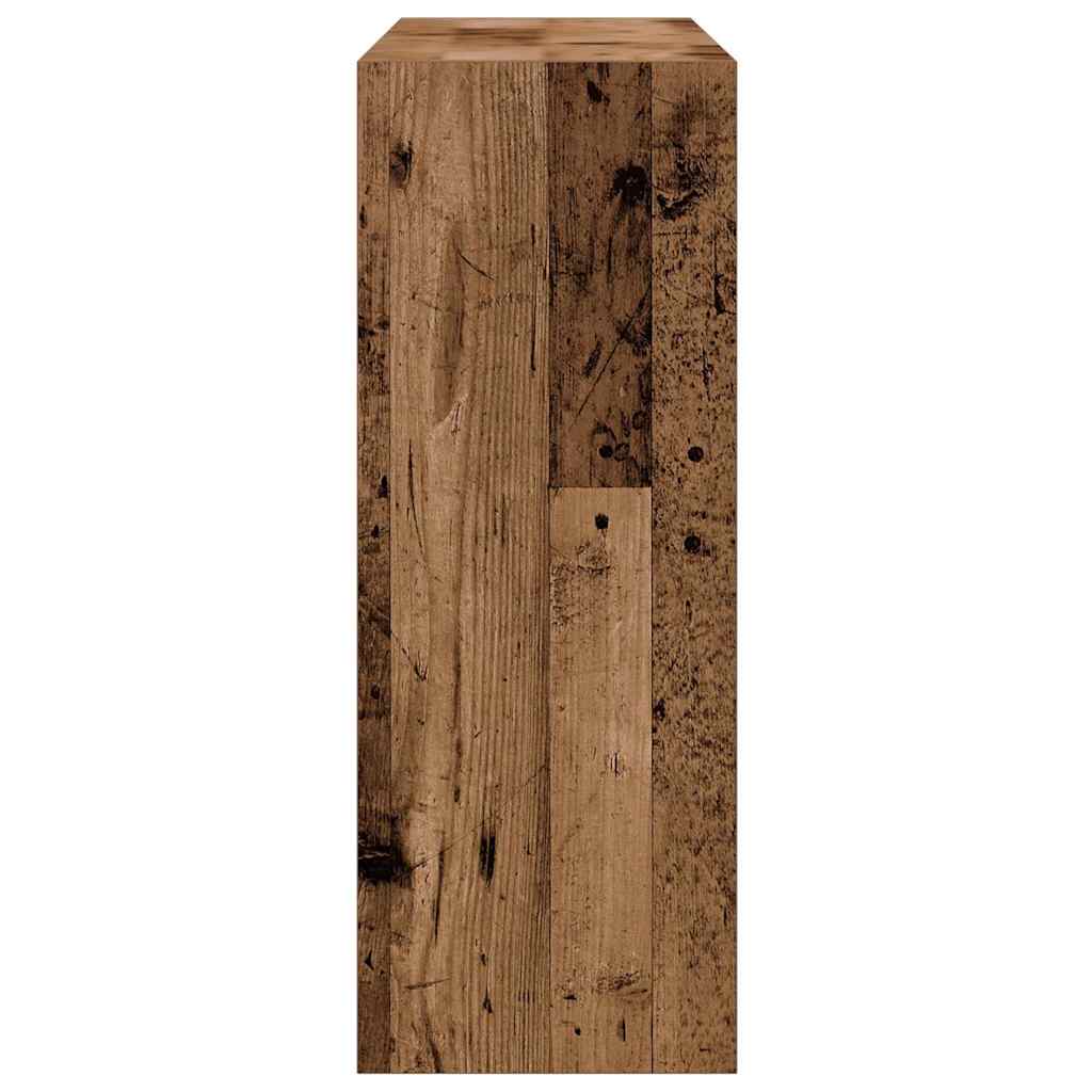 Table console vieux bois 78x30x80 cm bois d'ingénierie - XIOS