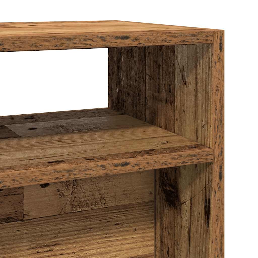 Table console vieux bois 105x30x80 cm bois d'ingénierie - XIOS