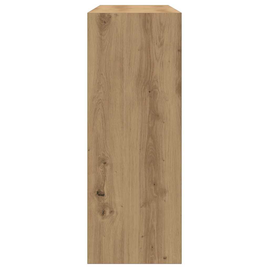 Table console chêne artisanal 105x30x80 cm bois d'ingénierie - XIOS