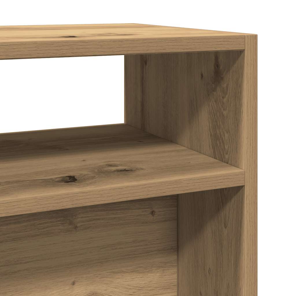 Table console chêne artisanal 105x30x80 cm bois d'ingénierie - XIOS