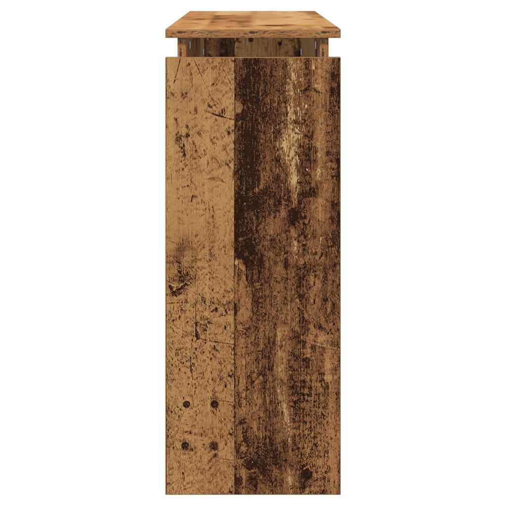 Table console vieux bois 102x30x80 cm bois d'ingénierie - XIOS