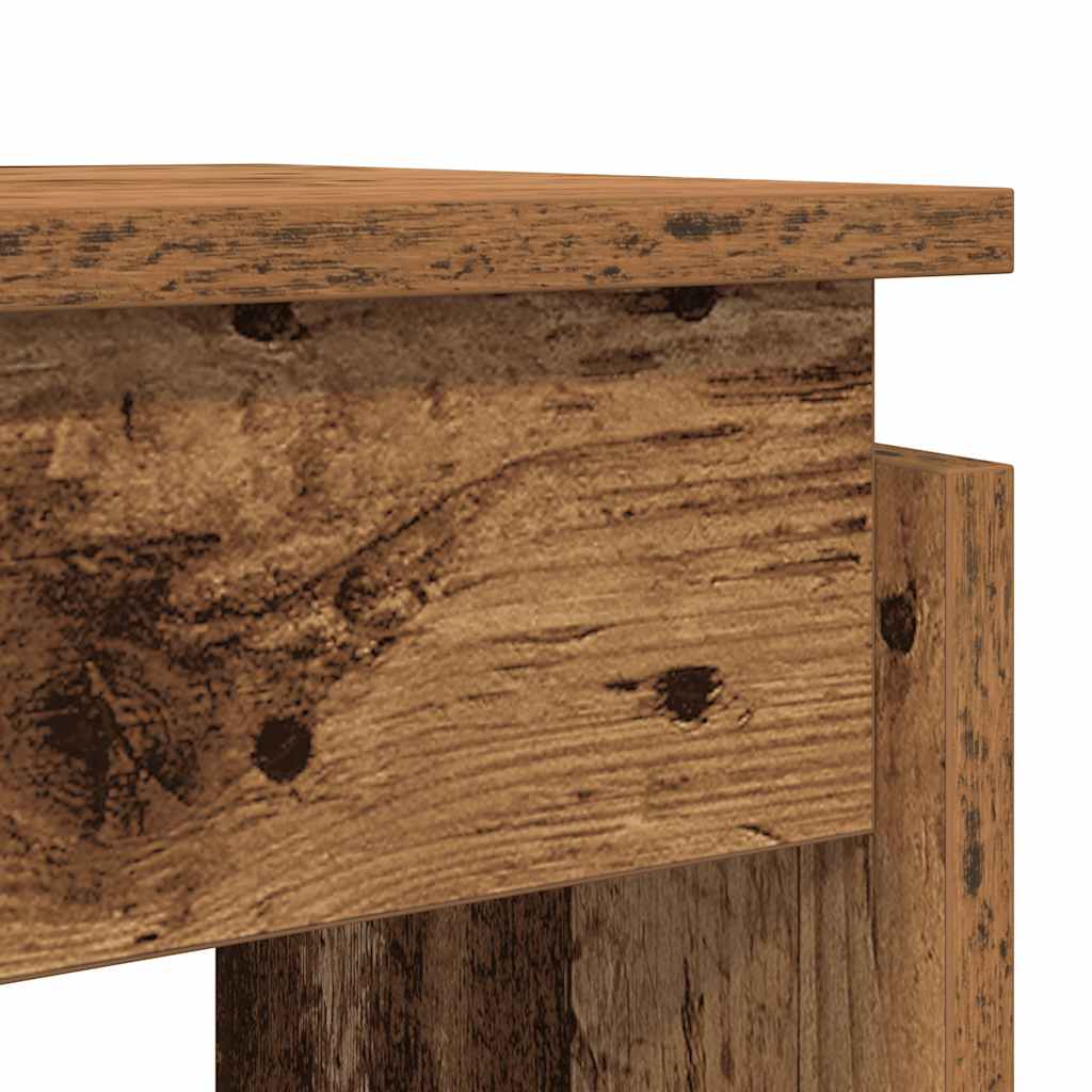 Table console vieux bois 102x30x80 cm bois d'ingénierie - XIOS