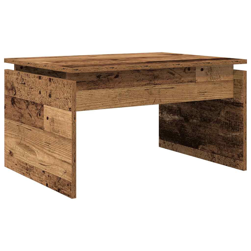 Table basse vieux bois 68x50x38 cm bois d'ingénierie - XIOS