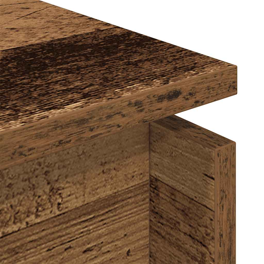 Table basse vieux bois 68x50x38 cm bois d'ingénierie - XIOS
