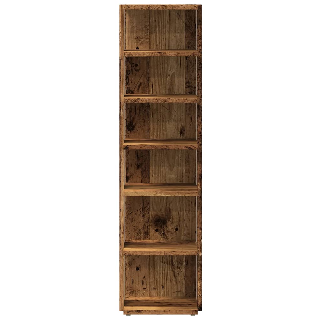 Armoire à chaussures vieux bois 28x27x102 cm bois d'ingénierie - XIOS