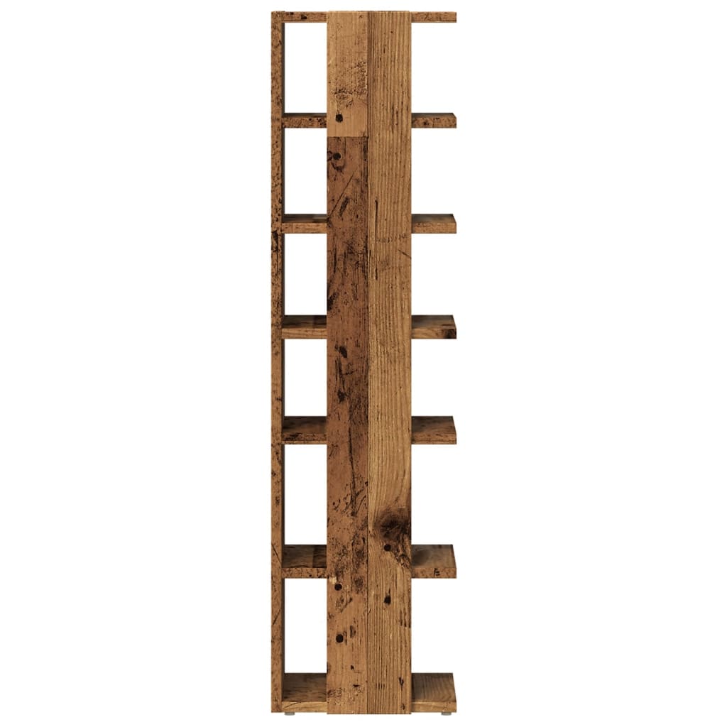 Armoire à chaussures vieux bois 28x27x102 cm bois d'ingénierie - XIOS