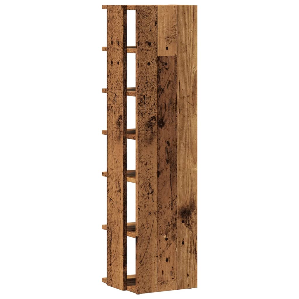 Armoire à chaussures vieux bois 28x27x102 cm bois d'ingénierie - XIOS