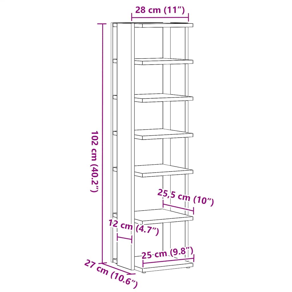 Armoire à chaussures chêne artisanal bois d'ingénierie - XIOS