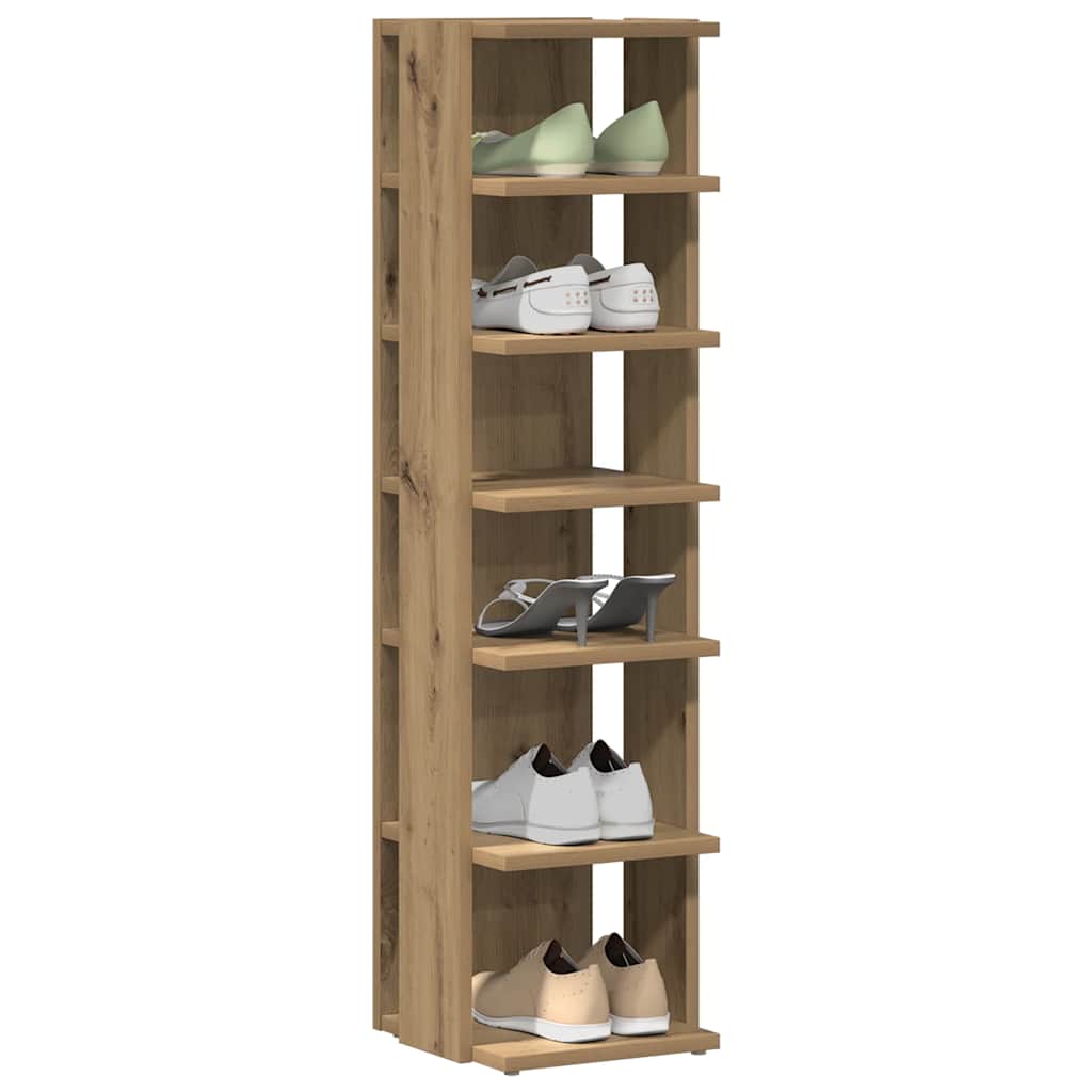 Armoire à chaussures chêne artisanal bois d'ingénierie - XIOS