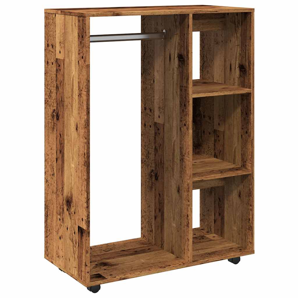Garde-robe vieux bois 80x40x110 cm bois d'ingénierie - XIOS