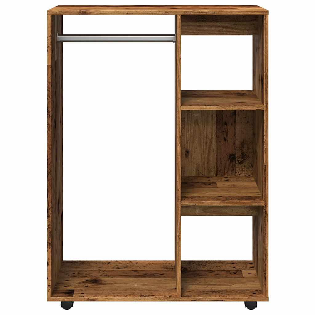 Garde-robe vieux bois 80x40x110 cm bois d'ingénierie - XIOS