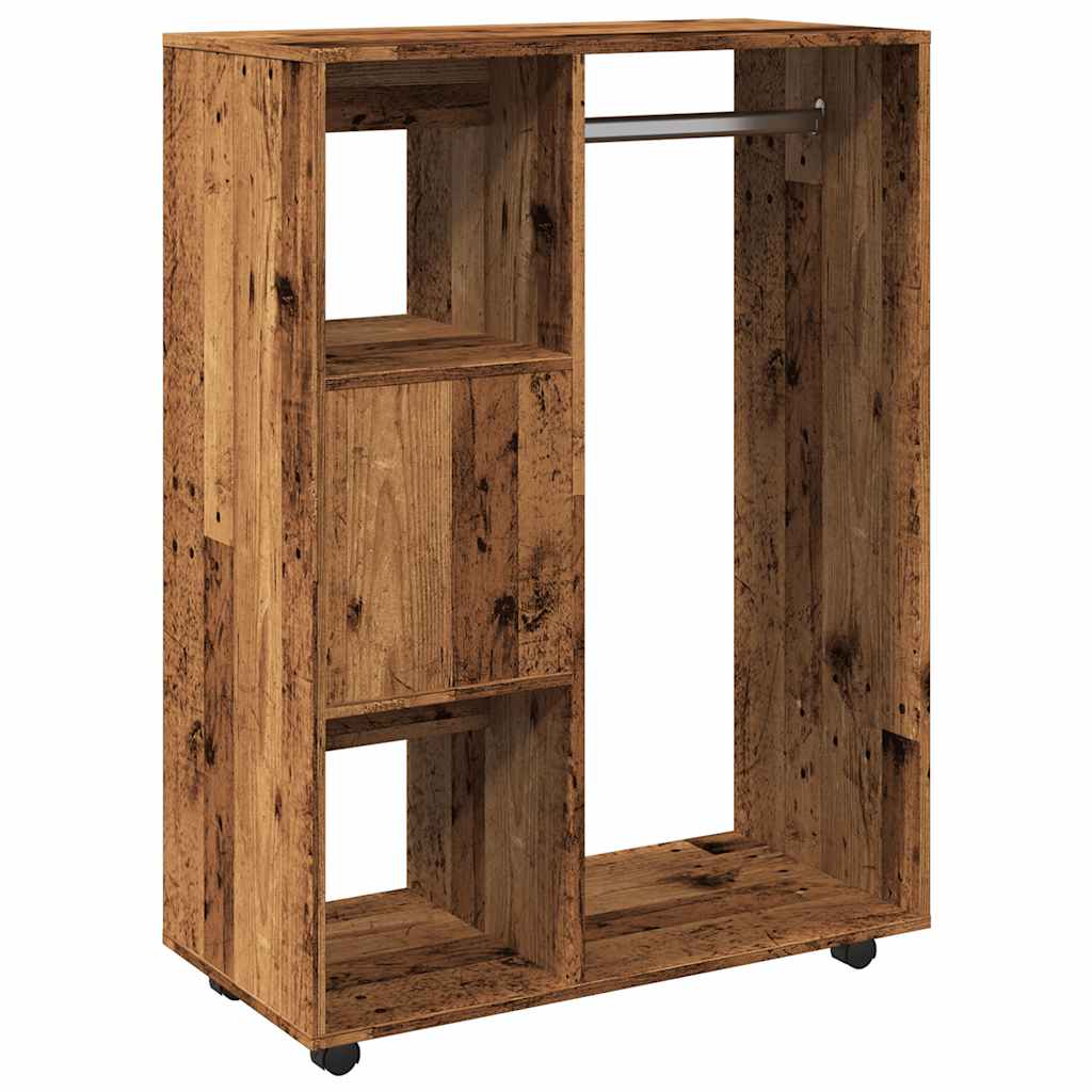 Garde-robe vieux bois 80x40x110 cm bois d'ingénierie - XIOS