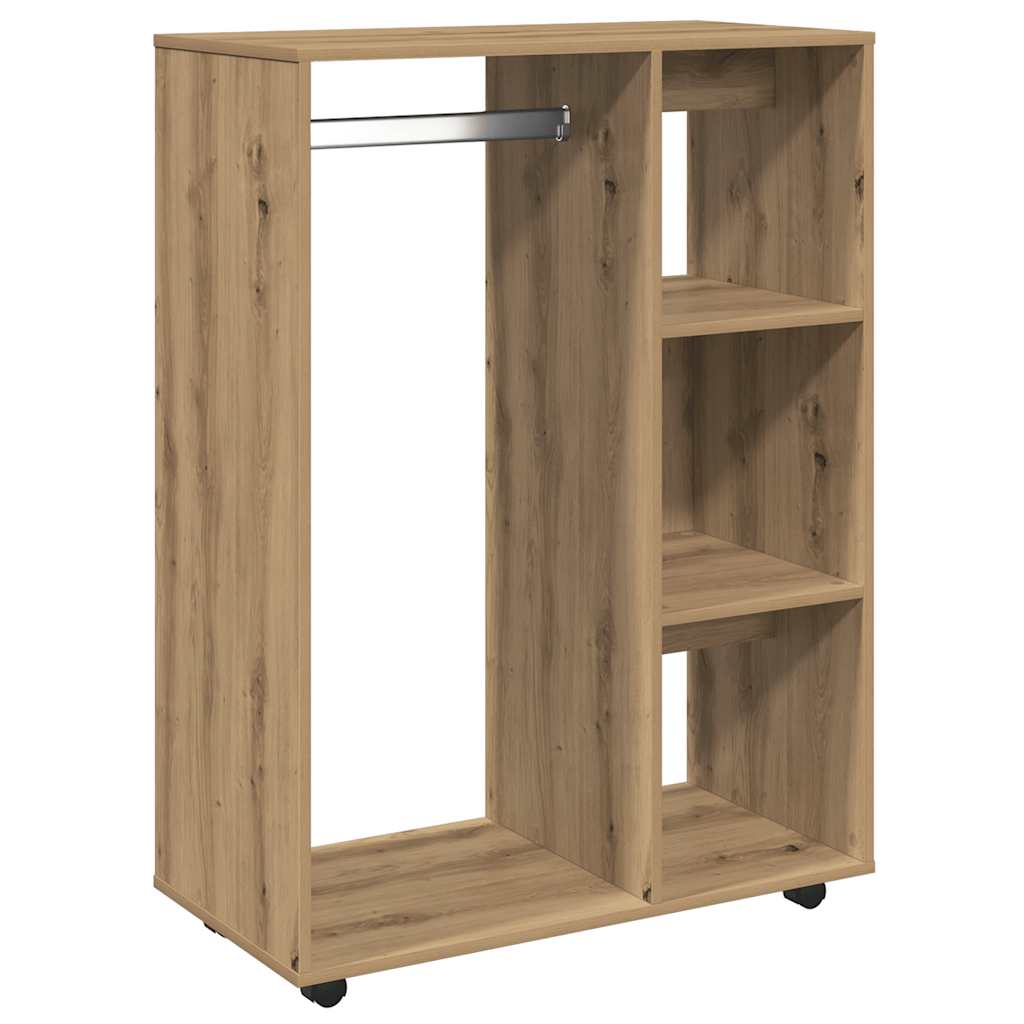 Garde-robe chêne artisanal 80x40x110 cm bois d'ingénierie - XIOS