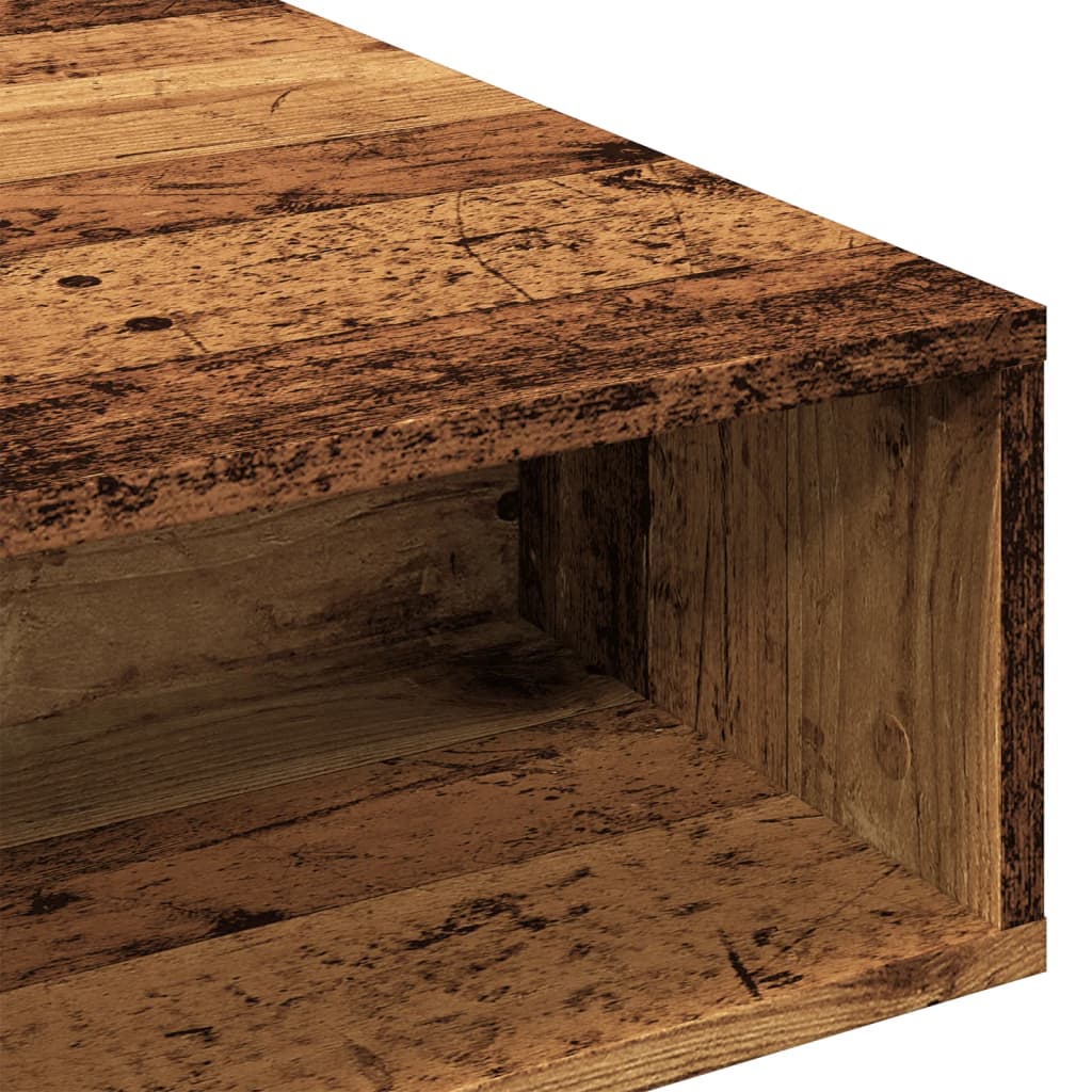 Table basse vieux bois 105x55x32 cm bois d'ingénierie - XIOS