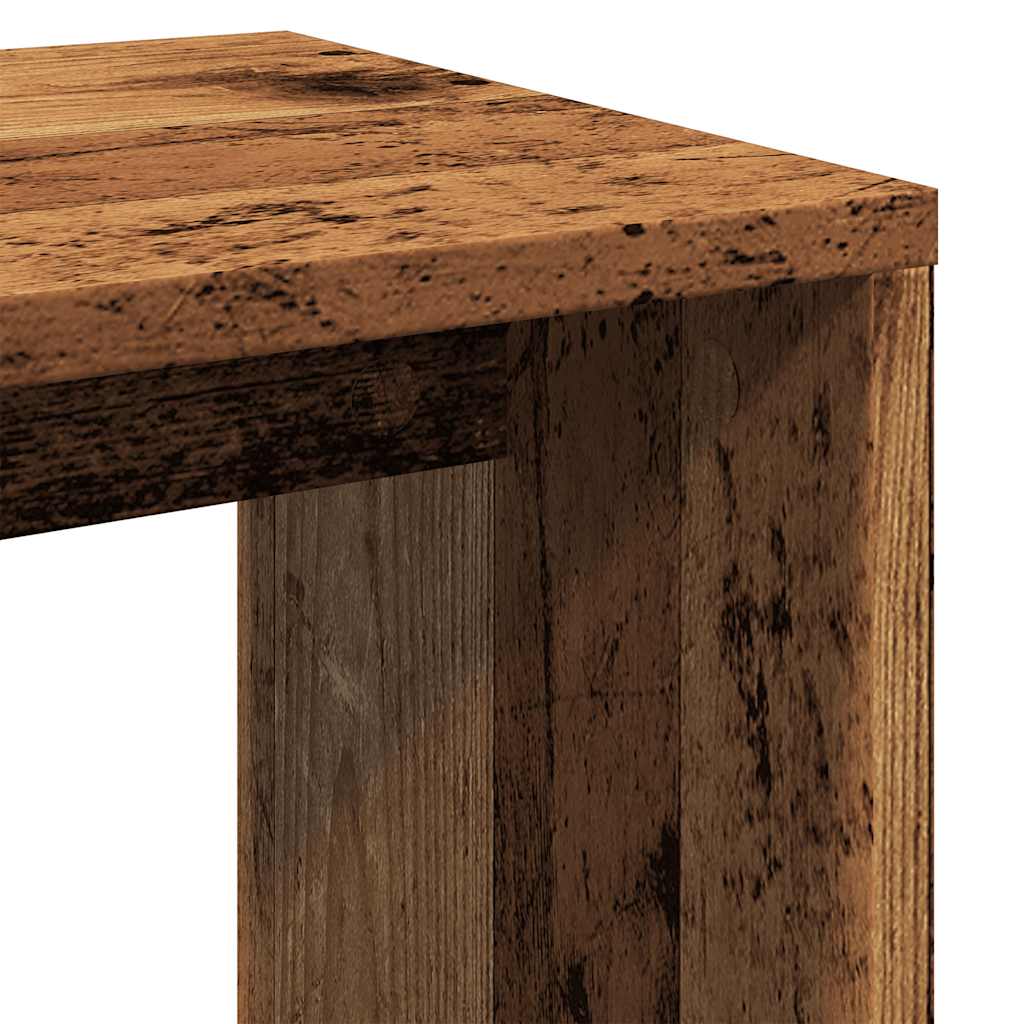 Tables gigognes 3 pcs vieux bois bois d'ingénierie - XIOS