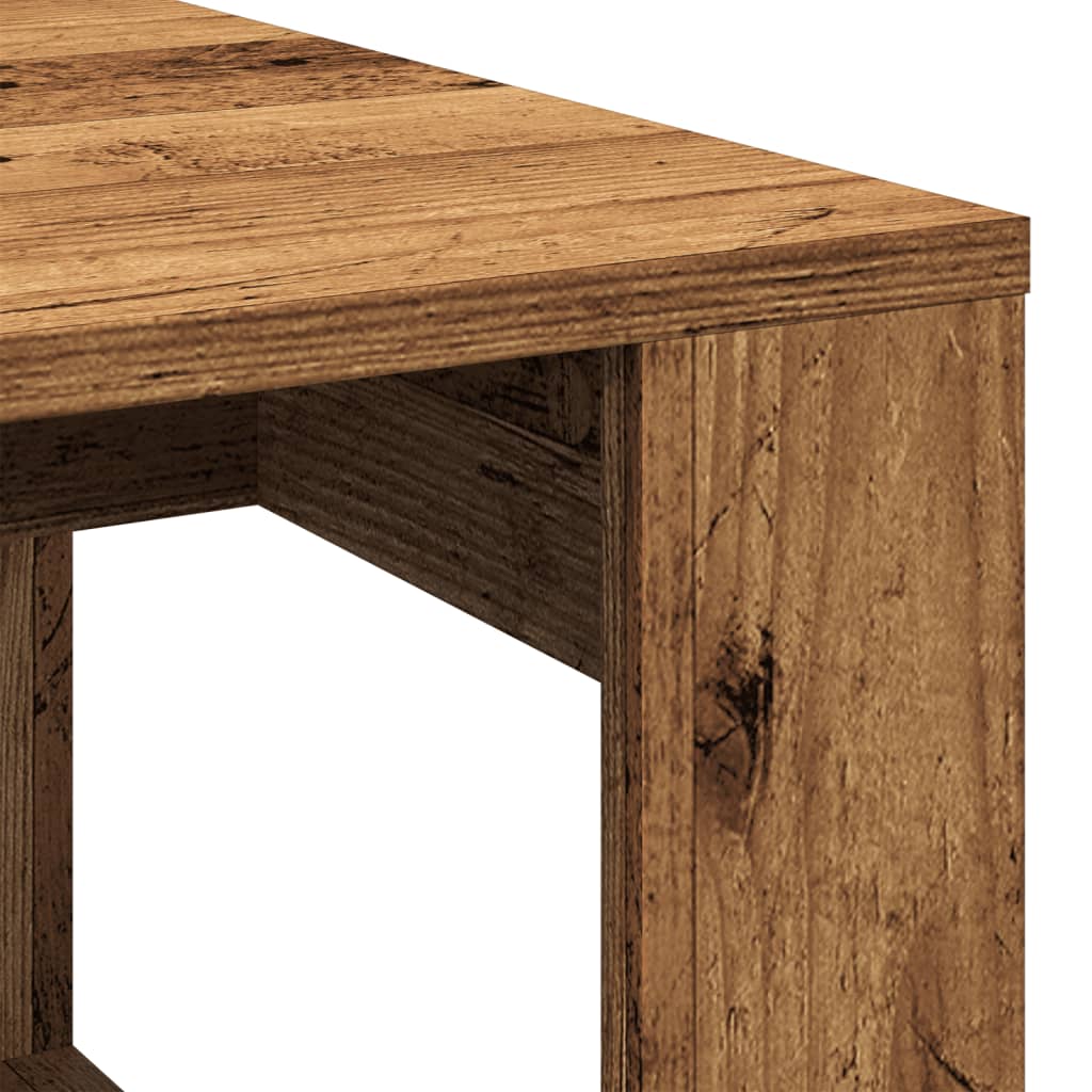Table basse vieux bois 102x50x35 cm bois d'ingénierie - XIOS