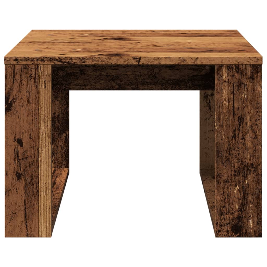 Table d'appoint vieux bois 50x50x35 cm bois d'ingénierie Tables basses vidaXL