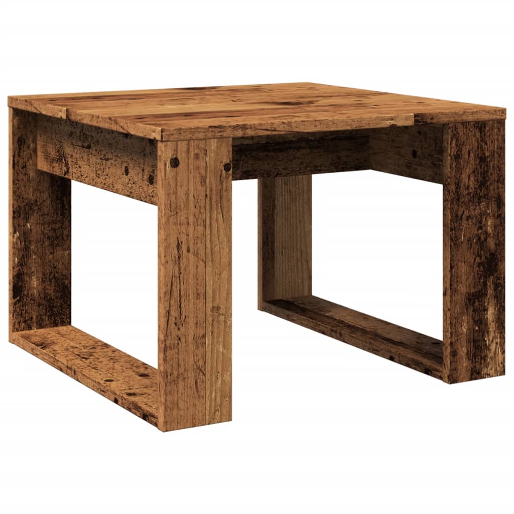 Table d'appoint vieux bois 50x50x35 cm bois d'ingénierie Tables basses vidaXL