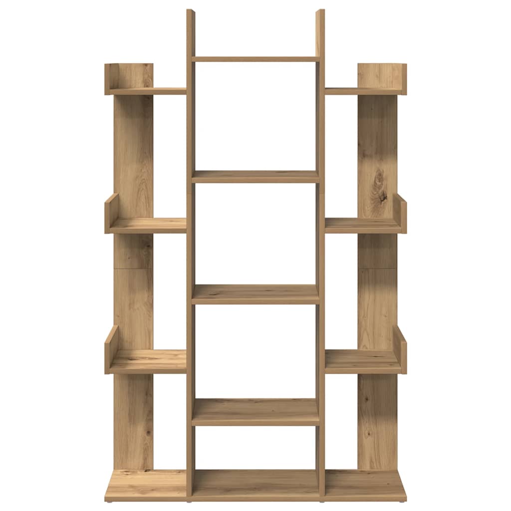 Bibliothèque chêne artisanal 86x25,5x140 cm bois d'ingénierie - XIOS