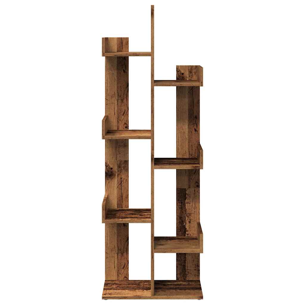 Bibliothèque vieux bois 48x25,5x140 cm bois d'ingénierie
