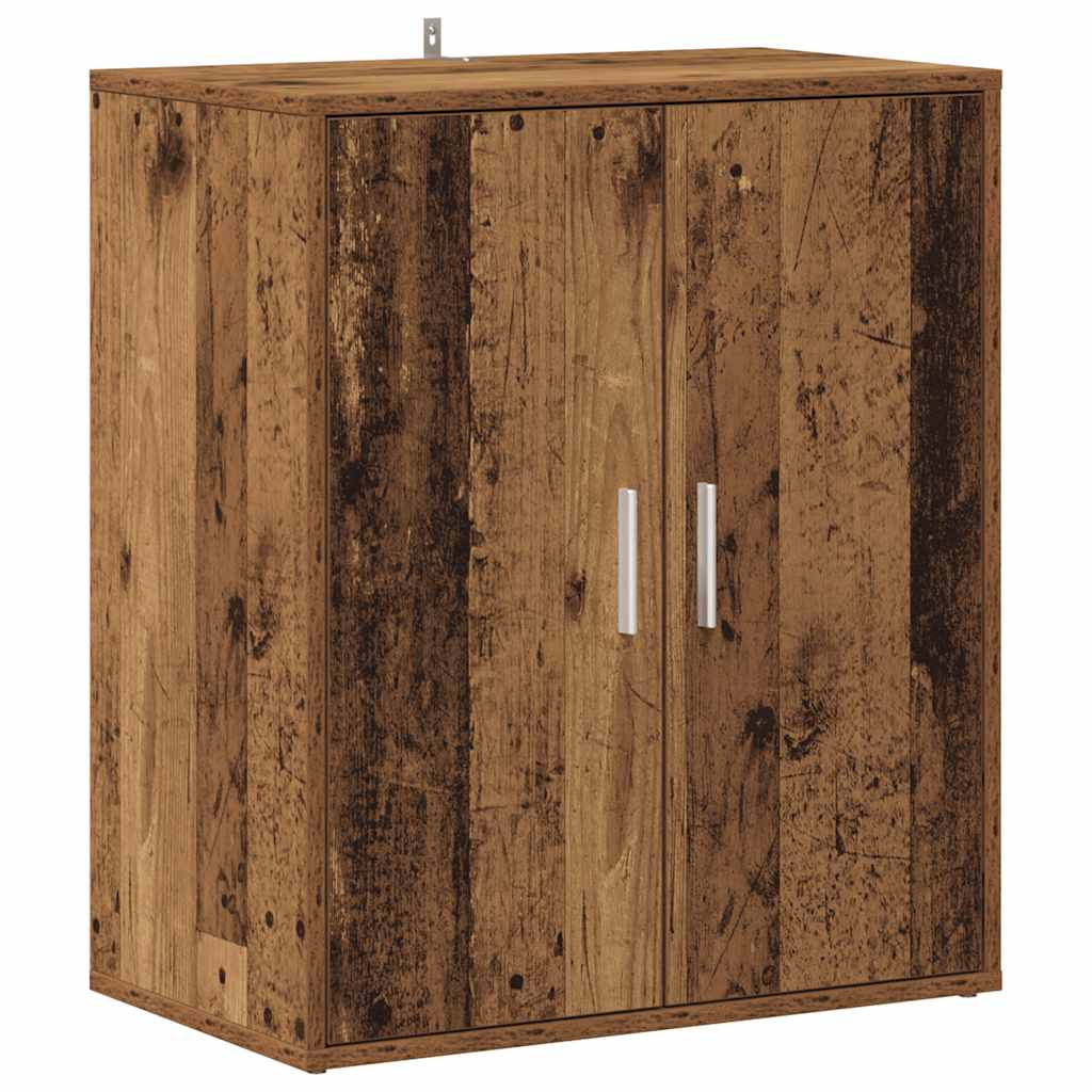 Armoire à chaussures vieux bois 60x35x70 cm bois d'ingénierie - XIOS