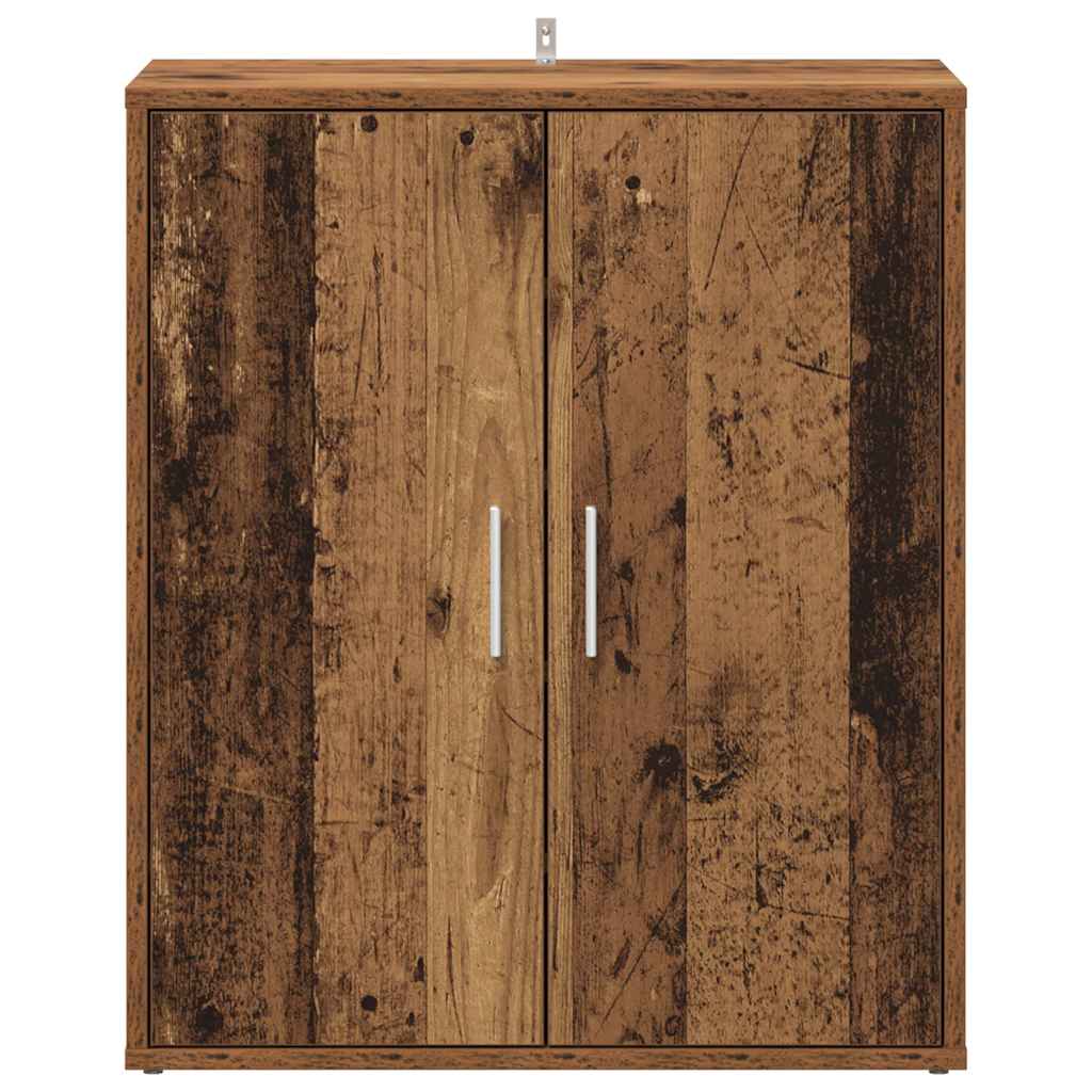 Armoire à chaussures vieux bois 60x35x70 cm bois d'ingénierie - XIOS