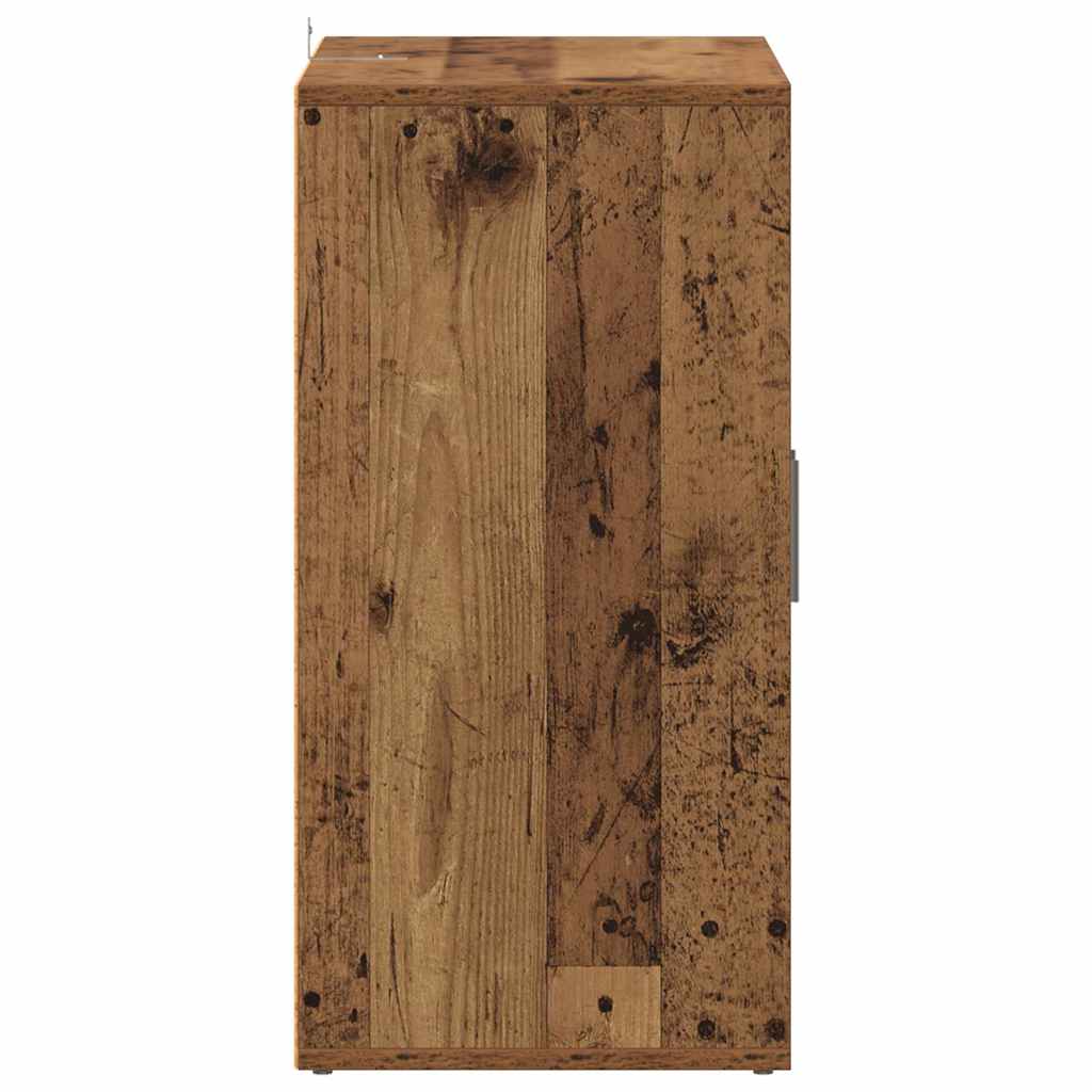 Armoire à chaussures vieux bois 60x35x70 cm bois d'ingénierie - XIOS