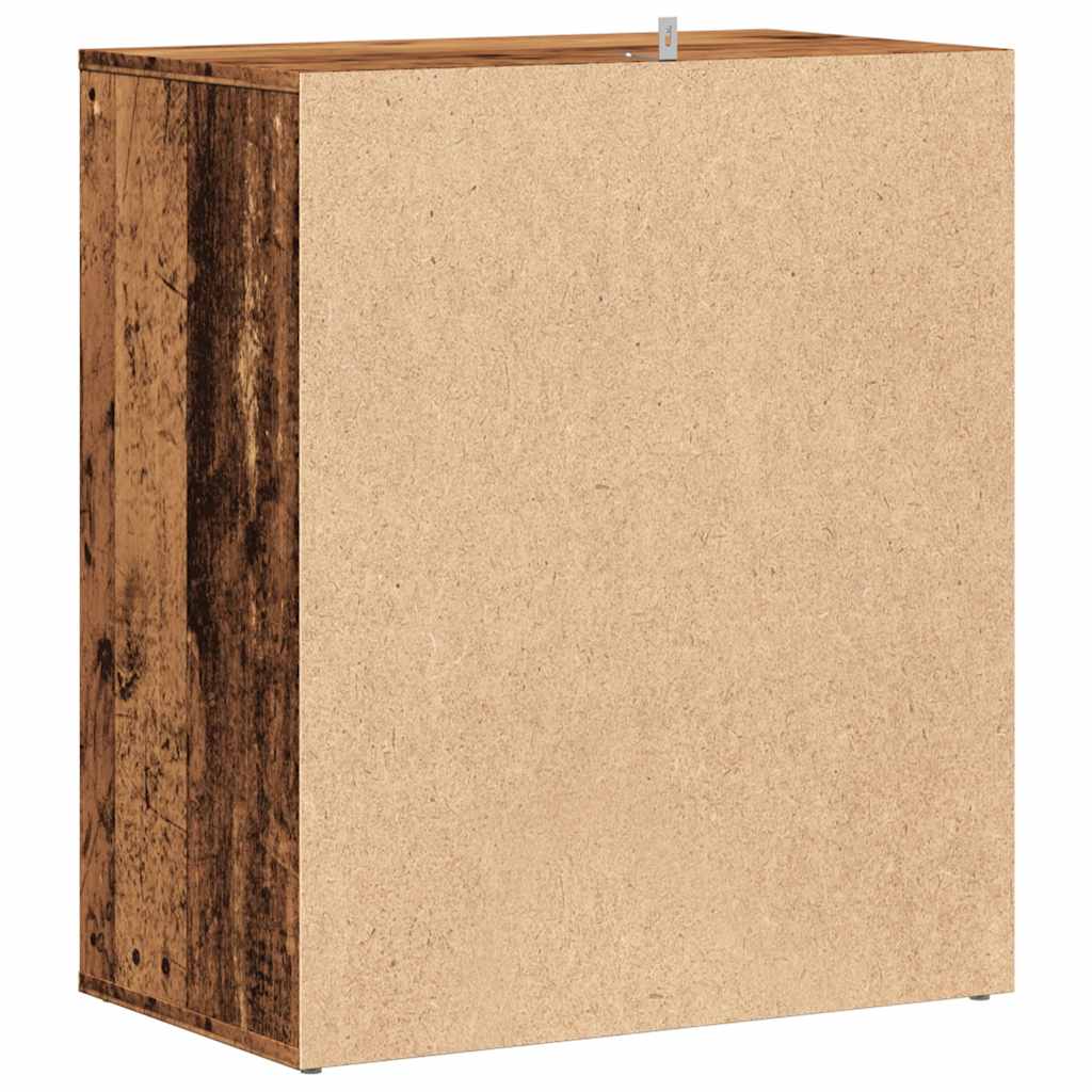 Armoire à chaussures vieux bois 60x35x70 cm bois d'ingénierie - XIOS