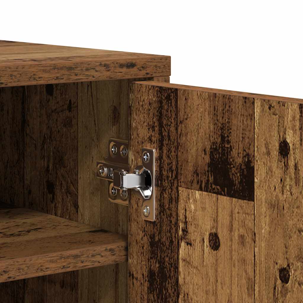 Armoire à chaussures vieux bois 60x35x70 cm bois d'ingénierie - XIOS