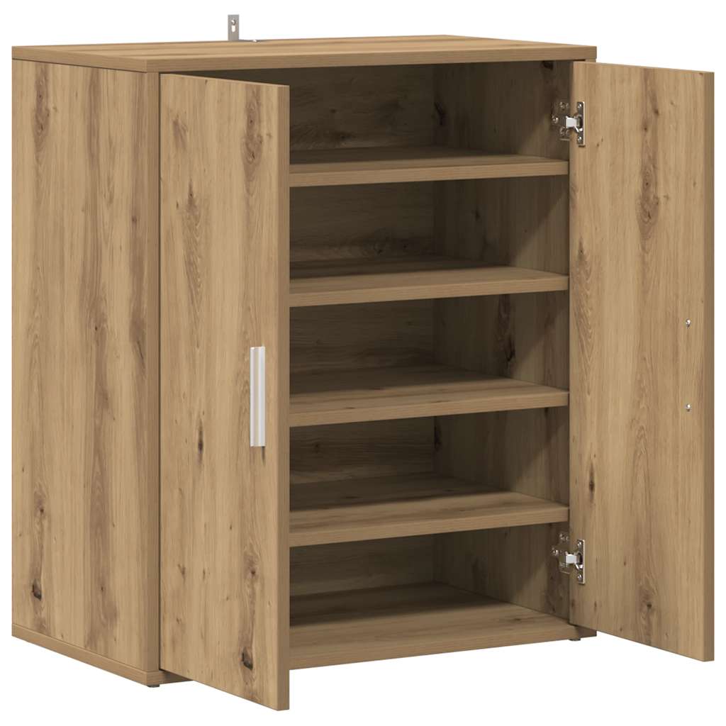Armoire à chaussures chêne artisanal bois d'ingénierie - XIOS