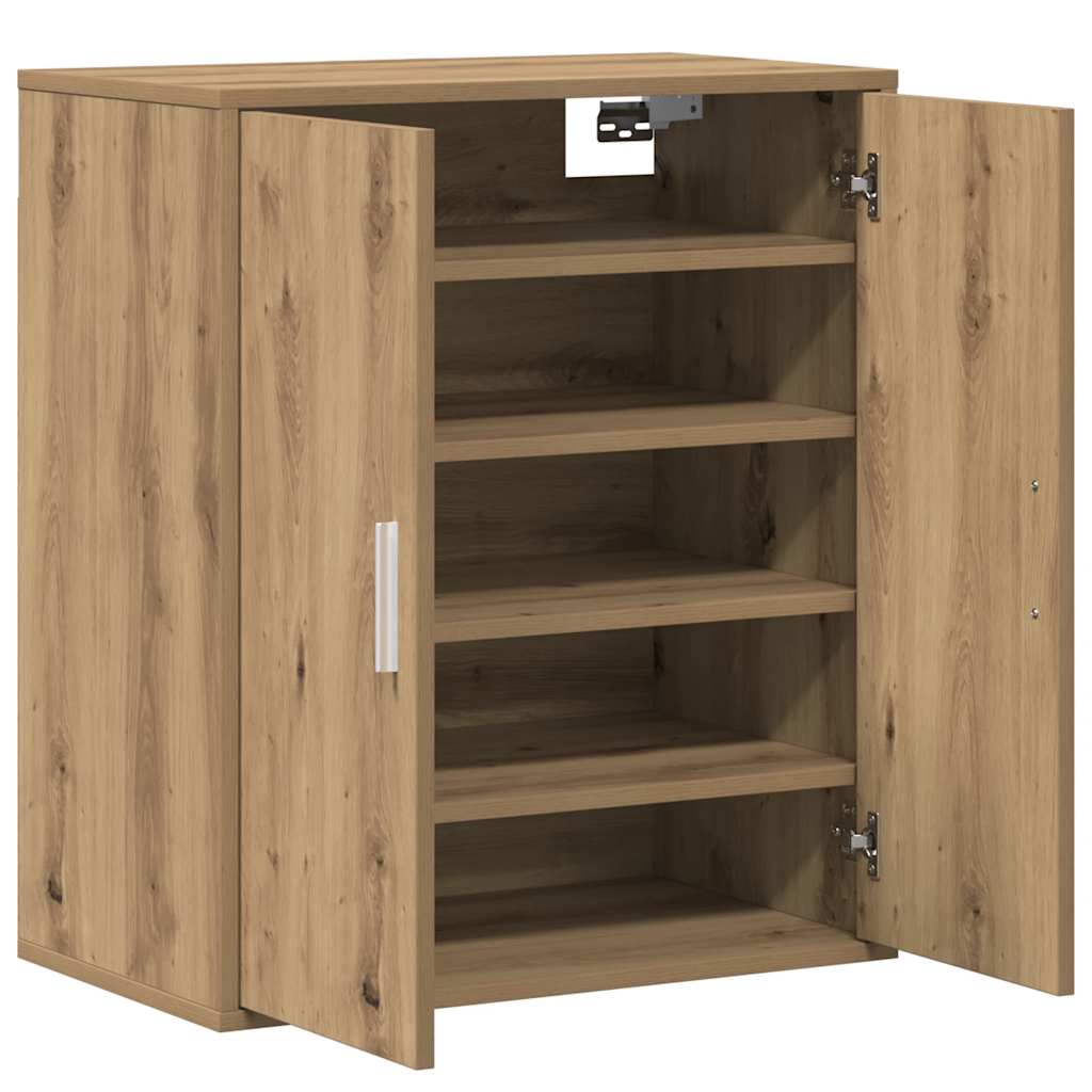 Armoire à chaussures chêne artisanal bois d'ingénierie - XIOS