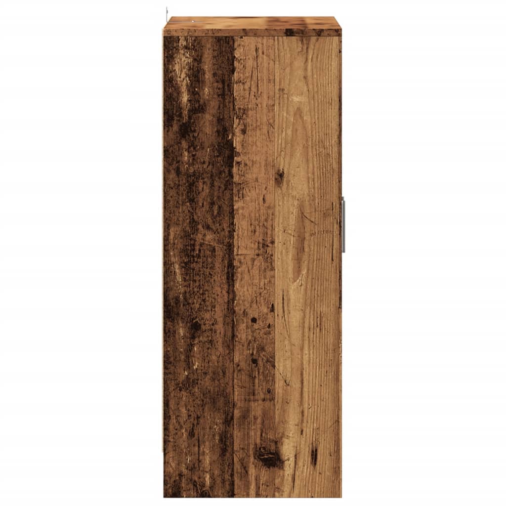 Armoire à chaussures vieux bois 60x35x92 cm bois d'ingénierie - XIOS