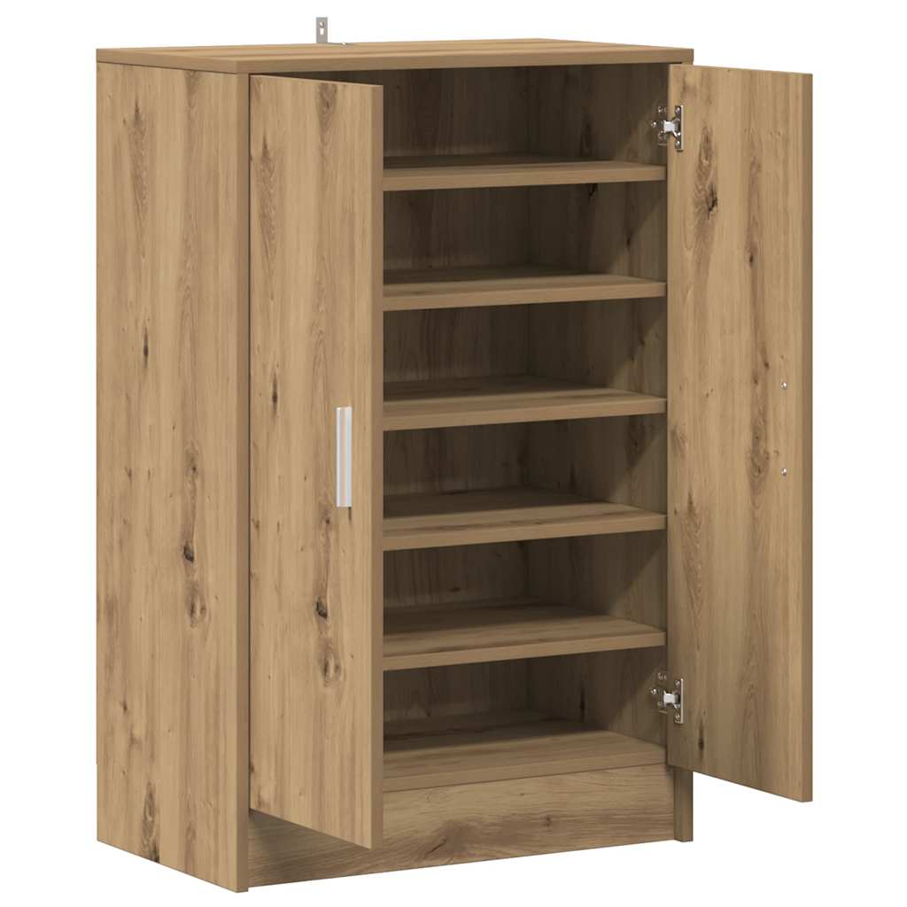 Armoire à chaussures chêne artisanal bois d'ingénierie - XIOS