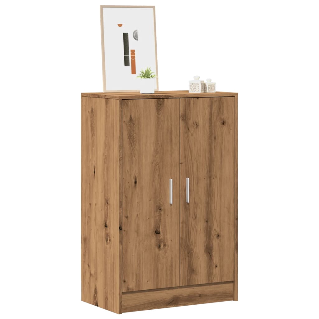 Armoire à chaussures chêne artisanal bois d'ingénierie - XIOS